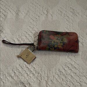Patricia Nash Multicolor Floral Wristlet